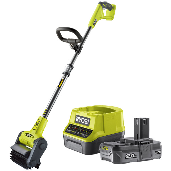 Ryobi 18v Patio Cleaner Kit C/W SCRUB BRUSH , RC18120120