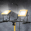 Faithfull 70W LED Twin Tripod Site Light (Corded) 110V FPPSLT70VL