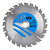 Ox 165mm Circular Saw Blade (Wood, Thin Kerf) 20B 24T OX-TCTW-TF1652024