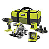 Ryobi ONE+ Combi Drill, Circular Saw & Random Orbital Sander Kit (2x 2.0Ah) 18V RCK183DL-2C20S