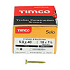 TIMCO 5.0 x 40mm PZ2 Double Countersunk Solo Chipboard & Woodscrews (x200) 50040SOLOC