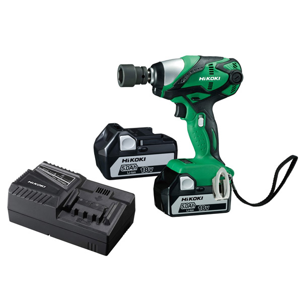 HiKOKI Cordless Impact Wrench Kit (2x 5.0Ah Batteries) 18V WR18DSDLJJZ