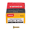 TIMCO 4.0 x 20mm PZ2 Double Countersunk Solo Chipboard & Woodscrews (x200) 40020SOLOC