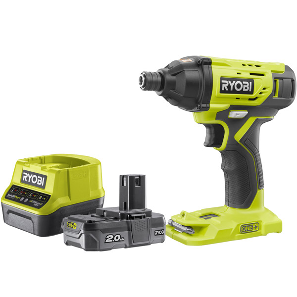 Ryobi 18v Impact Driver Starter Kit c/w 1 x 2Ah Battery & Charger ...