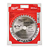 Milwaukee 150mm x 20mm 34T Metal Circular Saw Blade 48404080