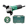 HiKOKI Corded 115mm Angle Grinder (240V) Incl. Case & Diamond Disc G12STX/CDJ8Z